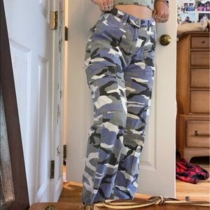 Urban Outfitters purple camo pants